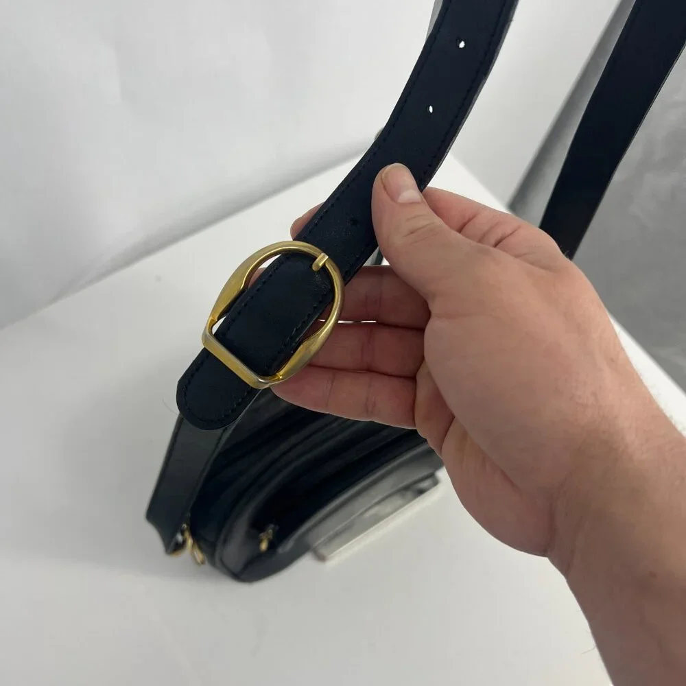 Etienne Aigner Black Leather Crossbody Bag
